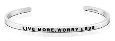 MantraBand Live More, Worry Less Cuff