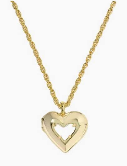 Kendra Scott Ari Puffy Heart Locket Necklace