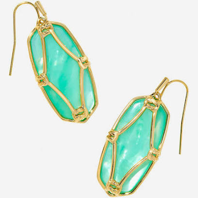 Kendra Scott Ellie Lattice Frame Drop Earrings