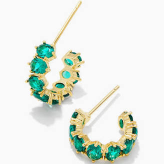 Kendra Scott Cailin Crystal Huggie Birthstone Earrings