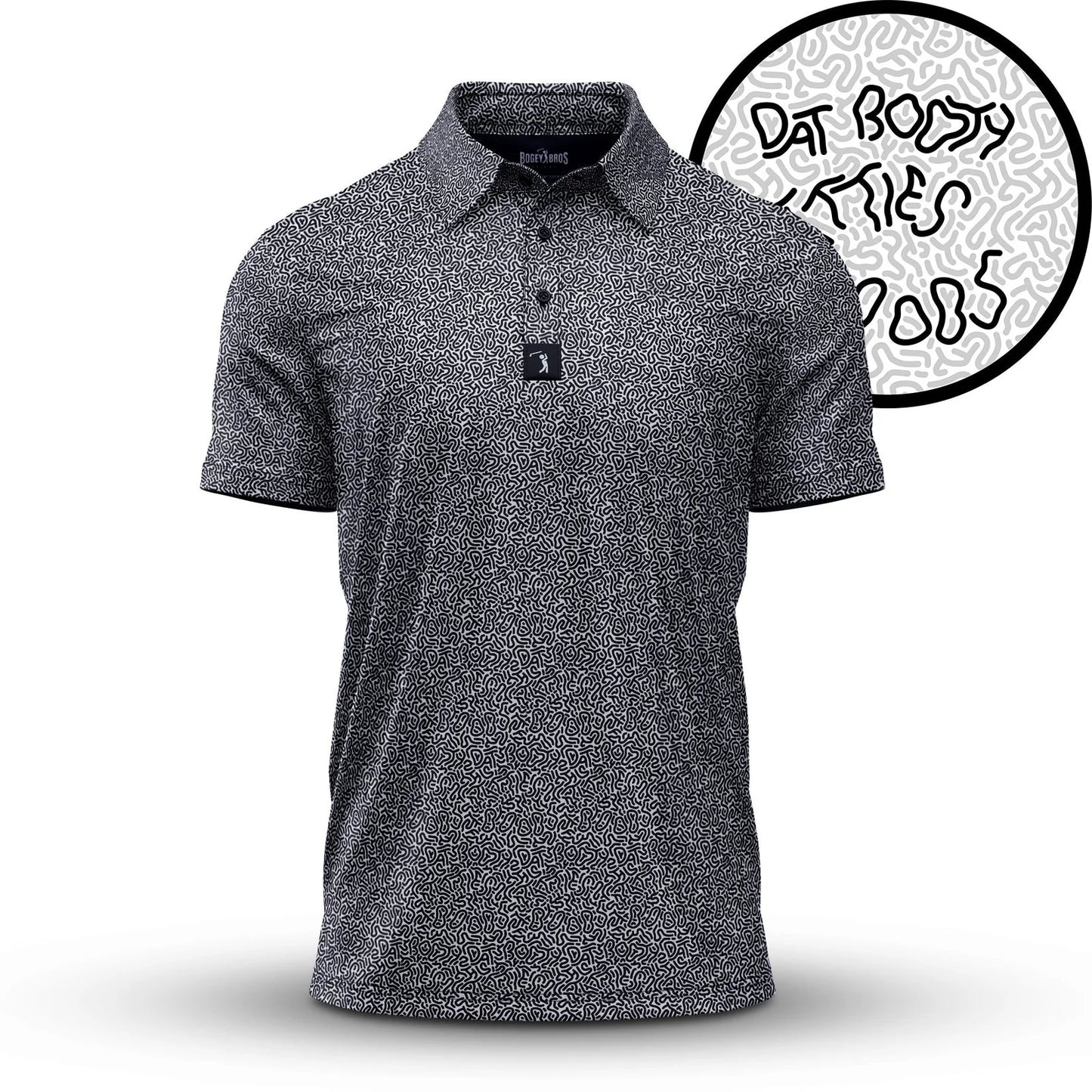 Bogey Bros Hidden Words Polo