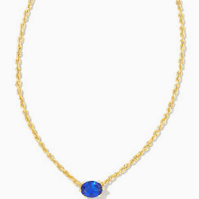 Kendra Scott Cailin Crystal Pendant Necklace - Gold