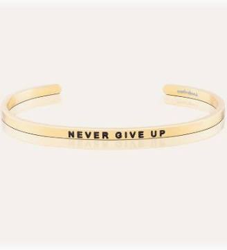 MantraBand Never Give Up Cuff