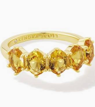 Kendra Scott Cailin Crystal Stud Ring - November