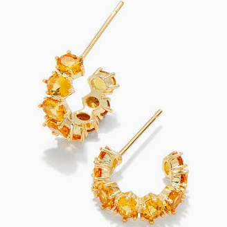 Kendra Scott Cailin Crystal Huggie Birthstone Earrings