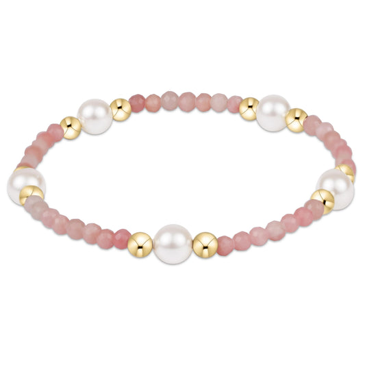 Enewton Purpose Pearl 6mm Bracelet - Pink Opal