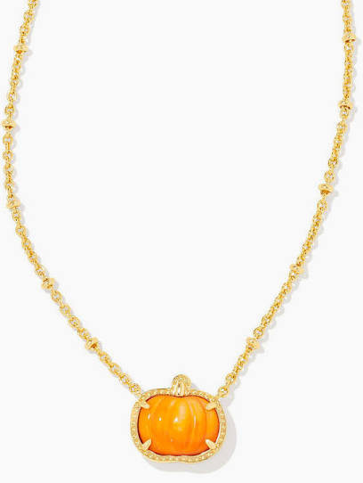 Kendra Scott Pumpkin Pendant Necklace