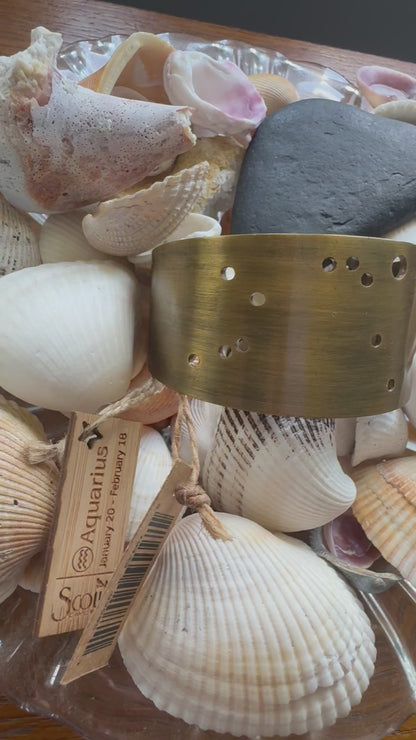 Zodiac Cuff Bracelet - Aquarius