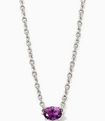 Kendra Scott Cailin Crystal Pendant Necklace - Silver
