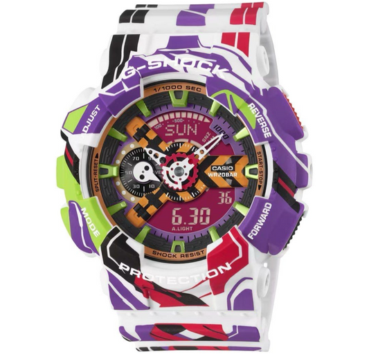Casio G-Shock Evangelion Collaboration Digital Analog Men's Watch GA-110EVA30-7A