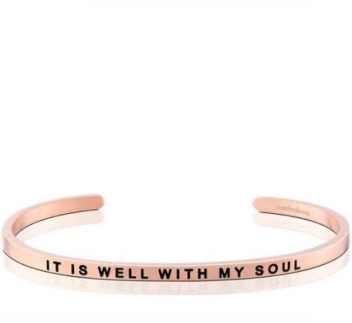 MantraBand It Is Well With My Soul Cuff