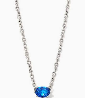 Kendra Scott Cailin Crystal Pendant Necklace - Silver