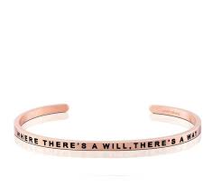 MantraBand Where There's A Will, There's A Way Cuff