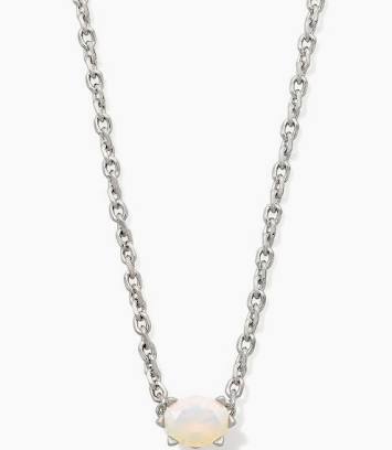 Kendra Scott Cailin Crystal Pendant Necklace - Silver